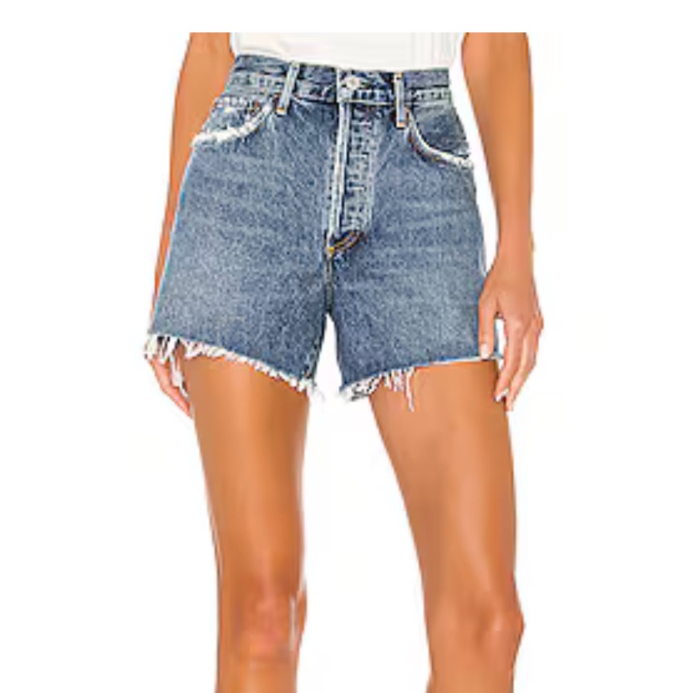 Agolde Reese Denim Cutoff Shorts Size 31